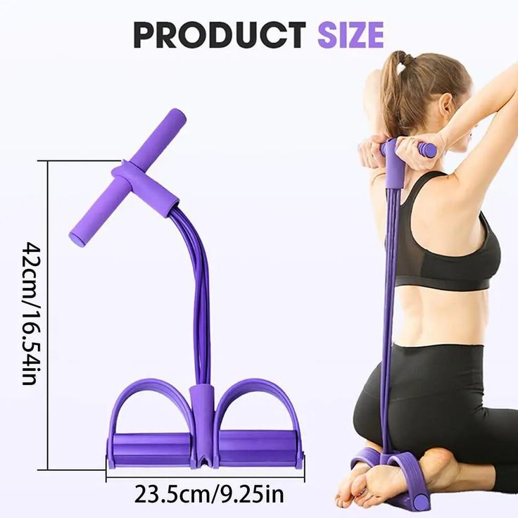 💪 4-Tube Pedal Resistance Band
