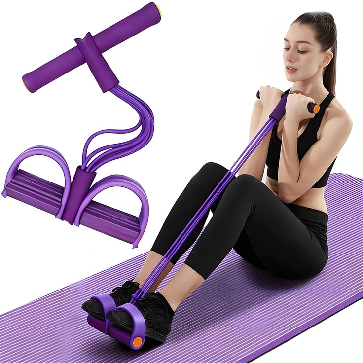 💪 4-Tube Pedal Resistance Band