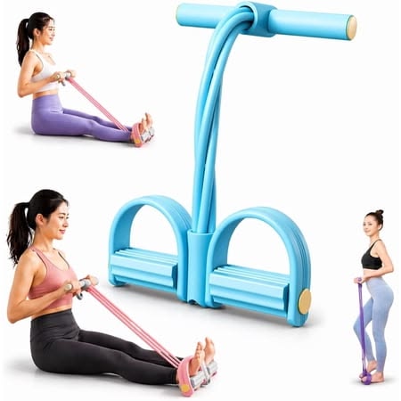 💪 4-Tube Pedal Resistance Band