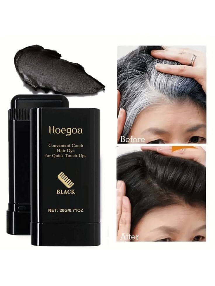 ✨ LuxeRoot™ Premium Instant Gray Hair Cover Stick | 💧 Waterproof | 💦 Sweatproof | 👨‍🦱👩‍🦰 For Men & Women